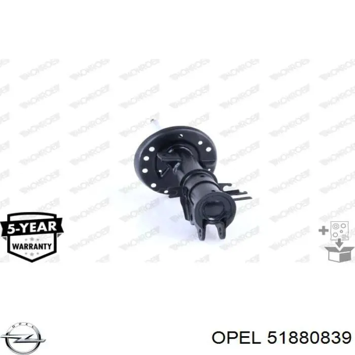 51880839 Opel amortiguador delantero izquierdo