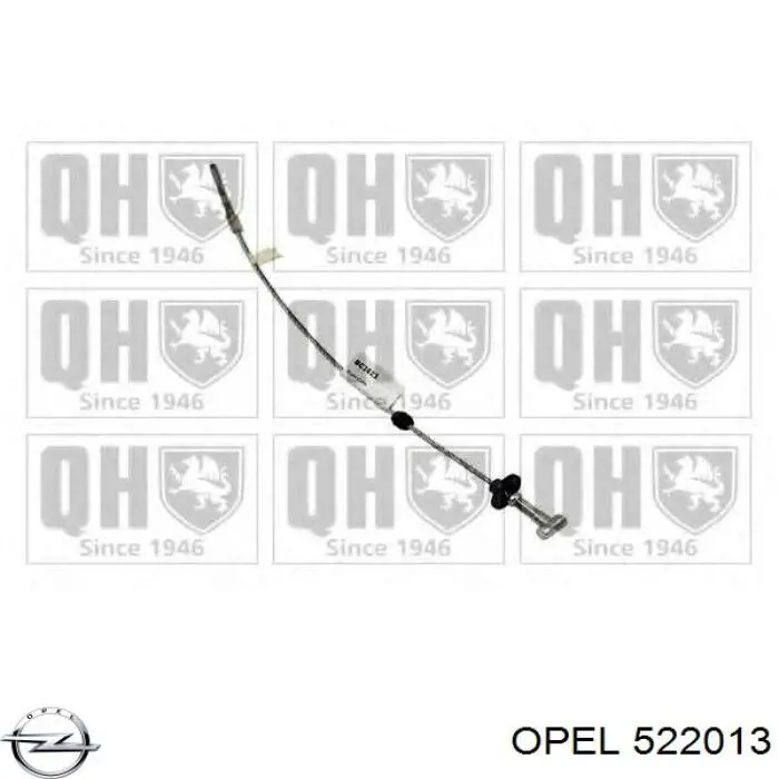 522013 Opel cable de freno de mano delantero