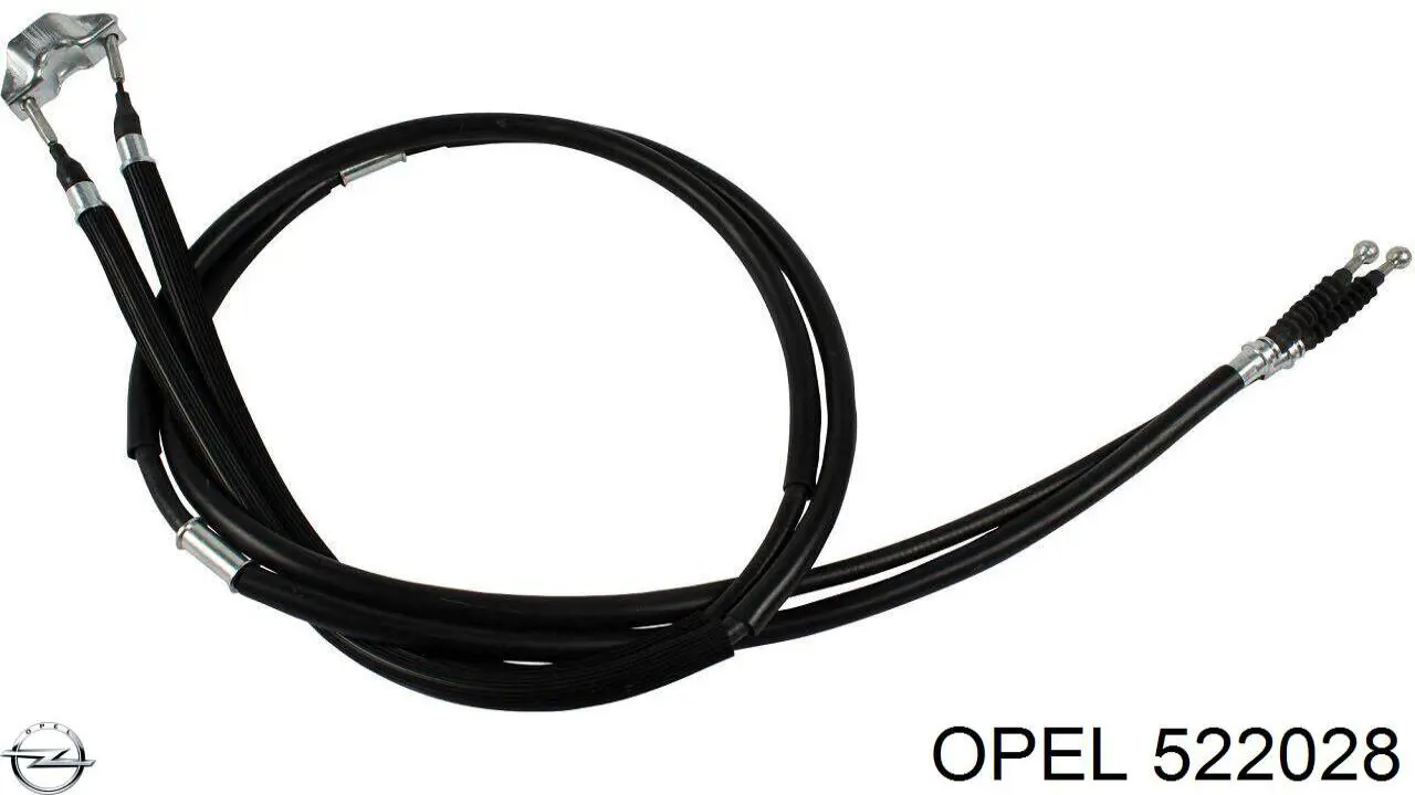 522028 Opel cable de freno de mano trasero derecho/izquierdo