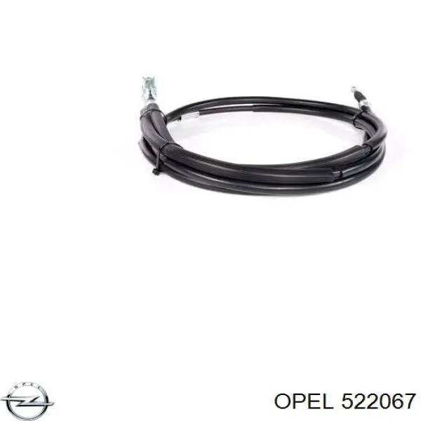 522067 Opel cable de freno de mano trasero derecho/izquierdo