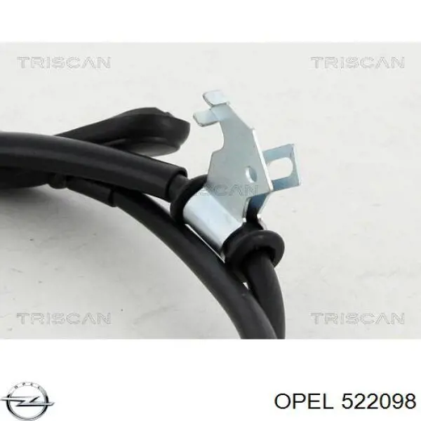 522098 Opel cable de freno de mano trasero derecho