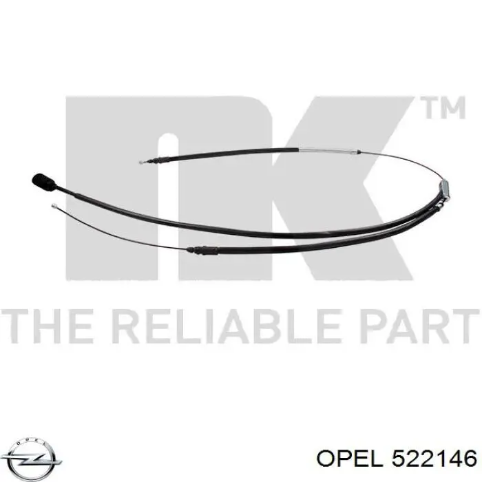 Cable de freno de mano, juego para automóvil Opel 522146 precio, desde 66,52 EUR