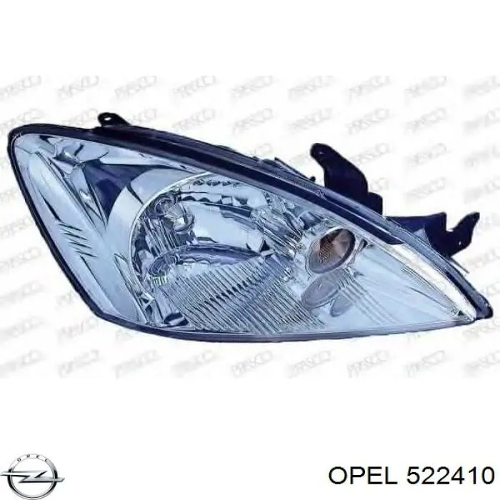 522410 Opel cable de freno de mano trasero derecho/izquierdo