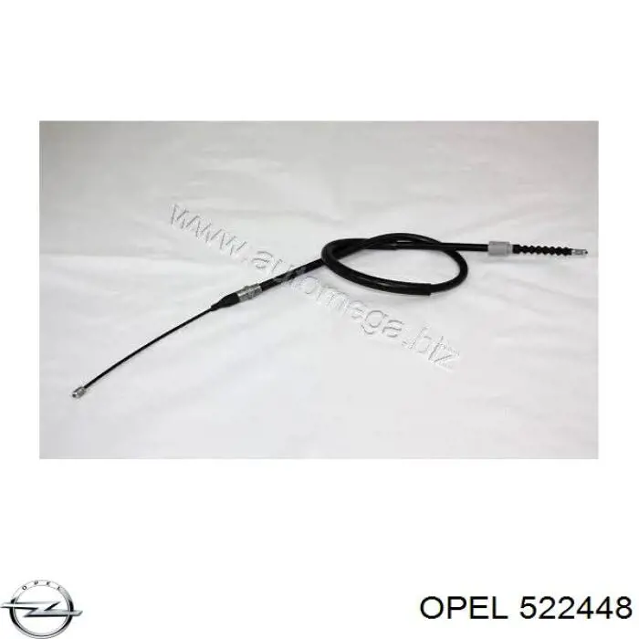 522448 Opel cable de freno de mano trasero izquierdo