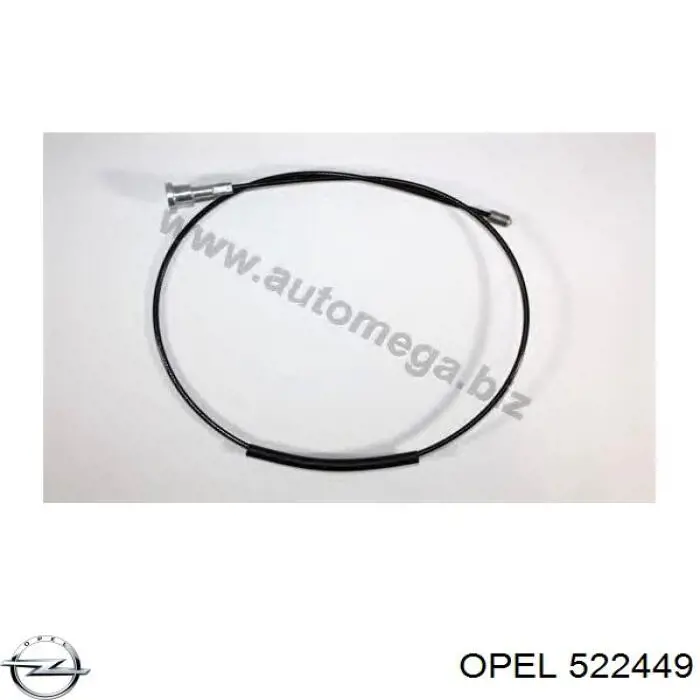 522449 Opel cable de freno de mano trasero derecho