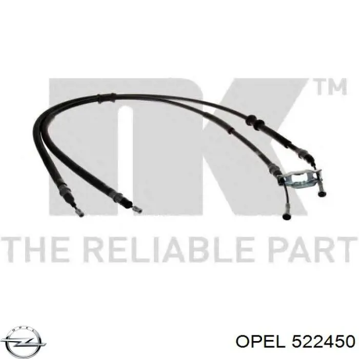 Cable de freno de mano trasero derecho/izquierdo Opel 522450 precio, desde 28,75 EUR