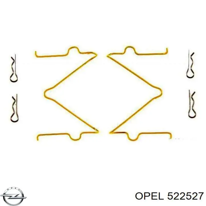 522527 Opel cable de freno de mano trasero derecho/izquierdo