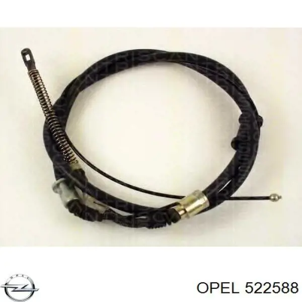 522588 Opel cable de freno de mano trasero derecho