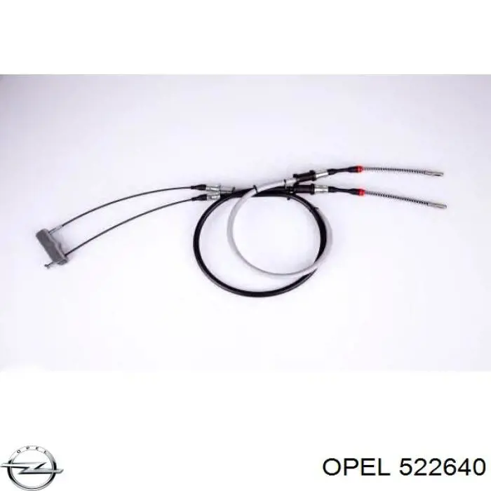 522640 Opel cable de freno de mano trasero derecho/izquierdo