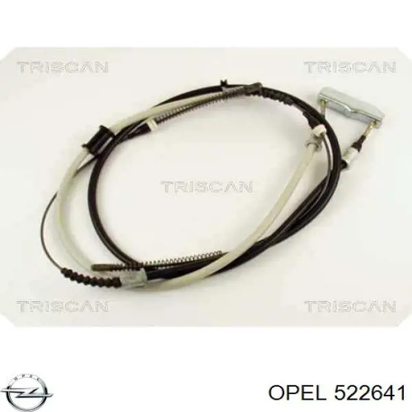 522641 Opel cable de freno de mano trasero derecho/izquierdo