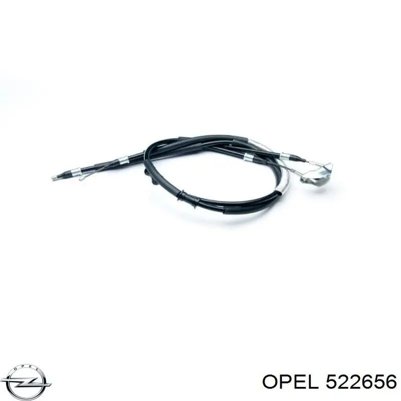 522656 Opel cable de freno de mano trasero derecho/izquierdo