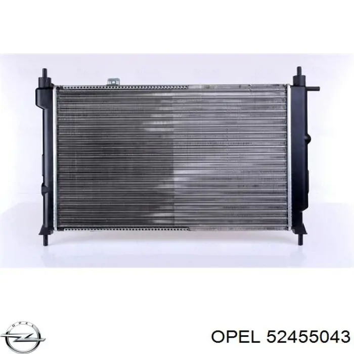 52455043 Opel radiador refrigeración del motor