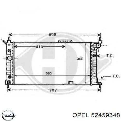 Água radiador Opel 52459348 precio, desde 62,86 EUR