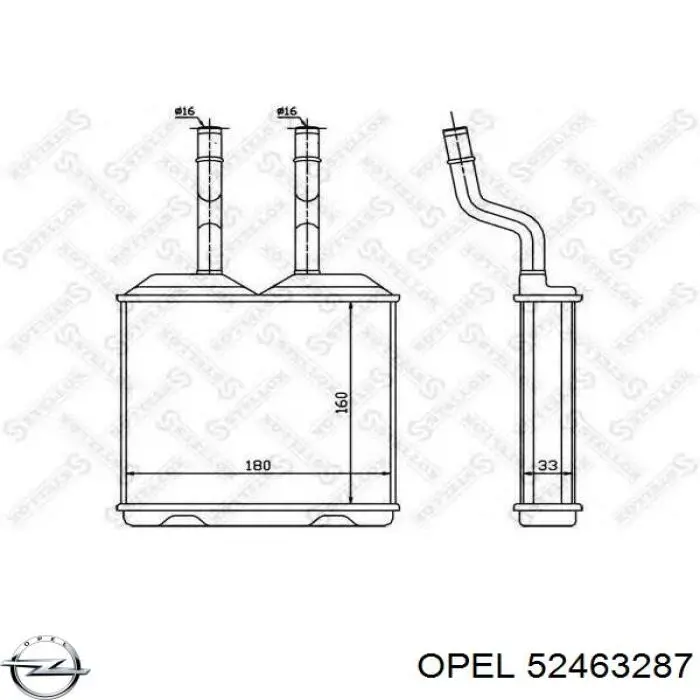 Comprar 52463287 Opel Radiador calefacción