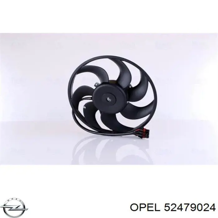 52479024 Opel ventilador (rodete +motor refrigeración del motor con electromotor completo)