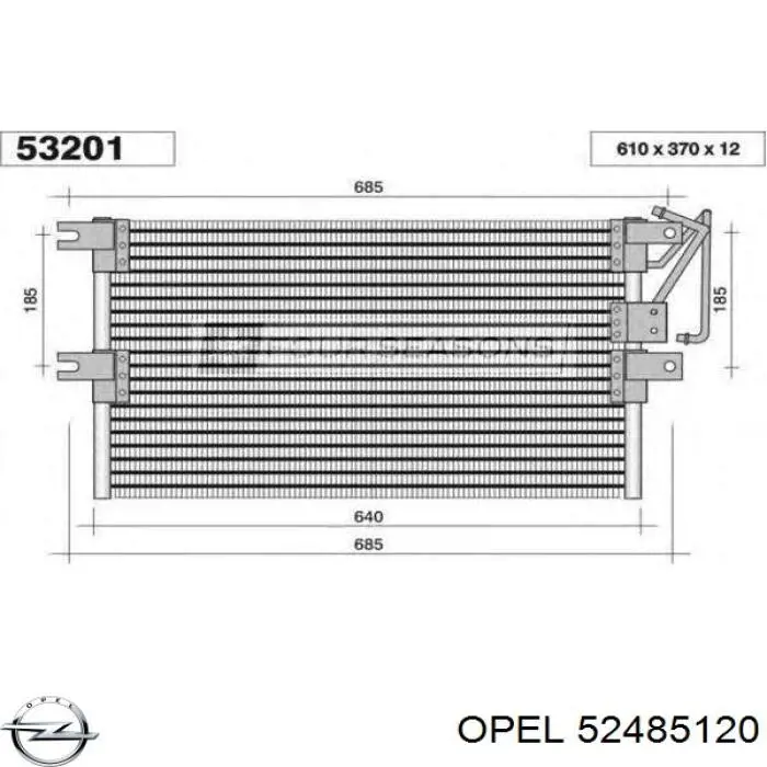 Aire acondicionado capacitor Opel 52485120 precio, desde 52,27 EUR