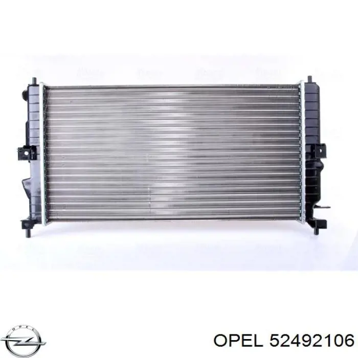 52492106 Opel radiador refrigeración del motor