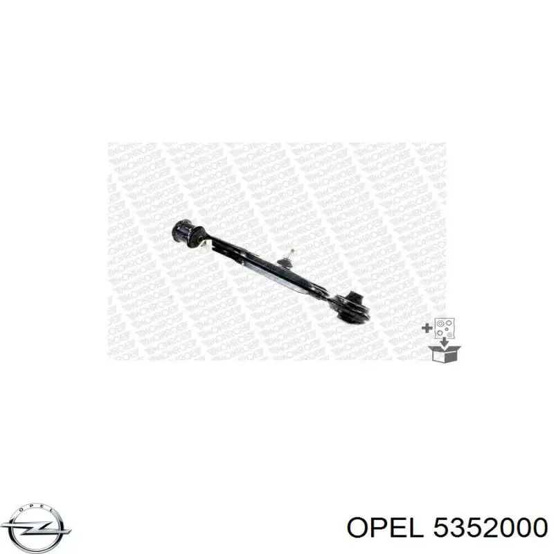 5352000 Opel barra oscilante, suspensión de ruedas delantera, inferior derecha