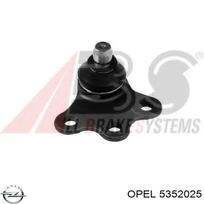 Rótula de suspensión inferior izquierda 5352025 Opel