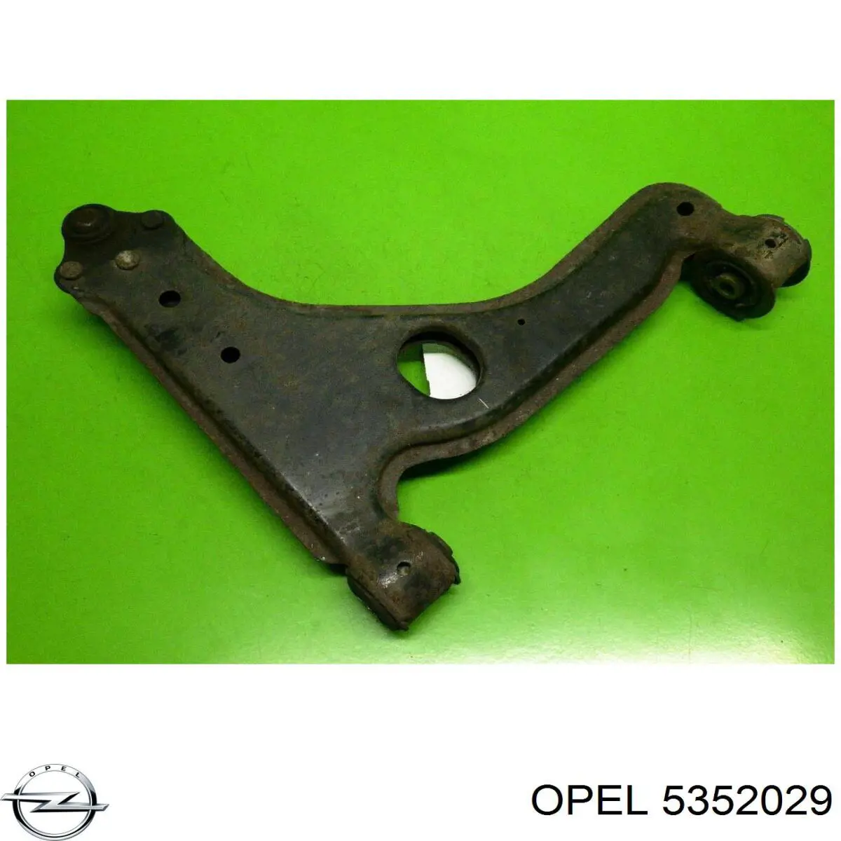 Brazo inferior izquierdo de la suspensión delantera 5352029 Opel