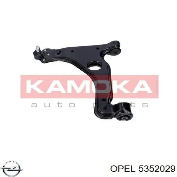Brazo inferior izquierdo de la suspensión delantera Opel 5352029