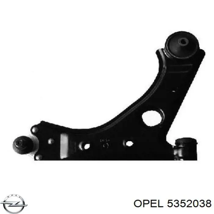 5352038 Opel barra oscilante, suspensión de ruedas delantera, inferior derecha