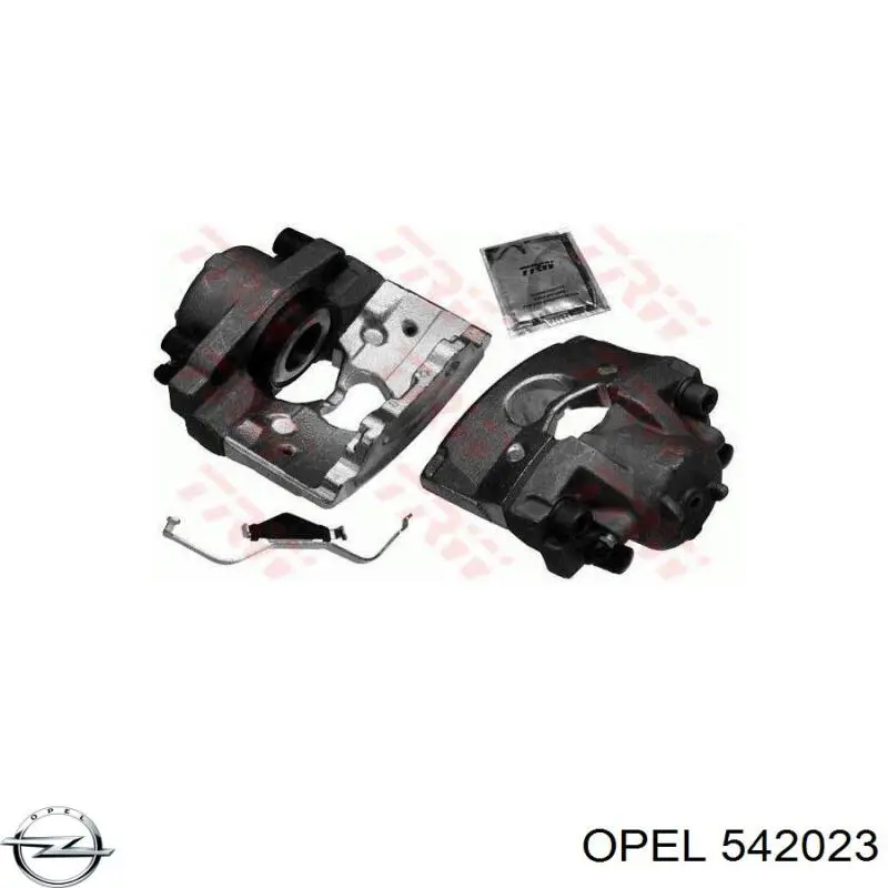 542023 Opel pinza de freno delantera izquierda