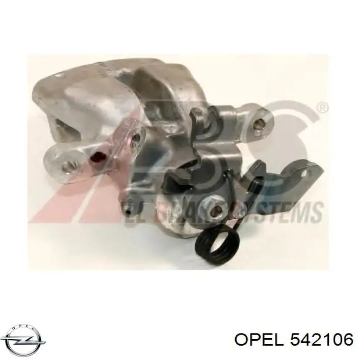 542106 Opel pinza de freno trasero derecho