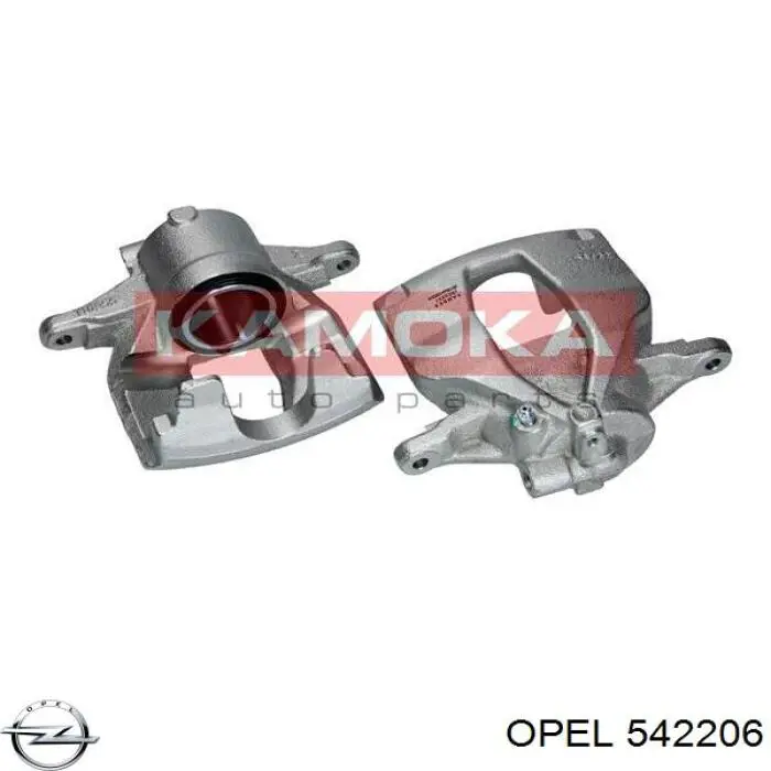 542206 Opel pinza de freno delantera izquierda