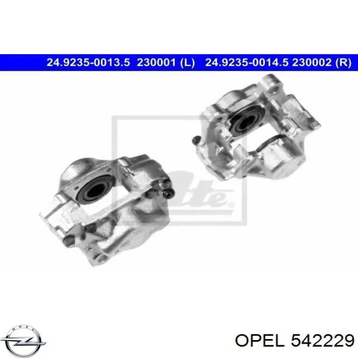 Comprar 542229 Opel Pinza de freno trasera izquierda