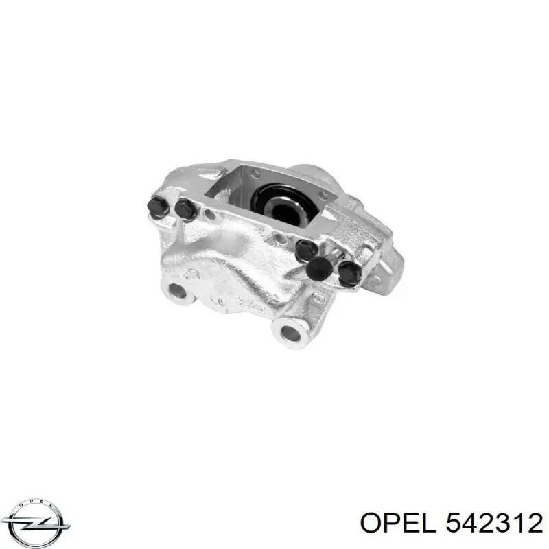 Pinza de freno trasera izquierda 542312 Opel