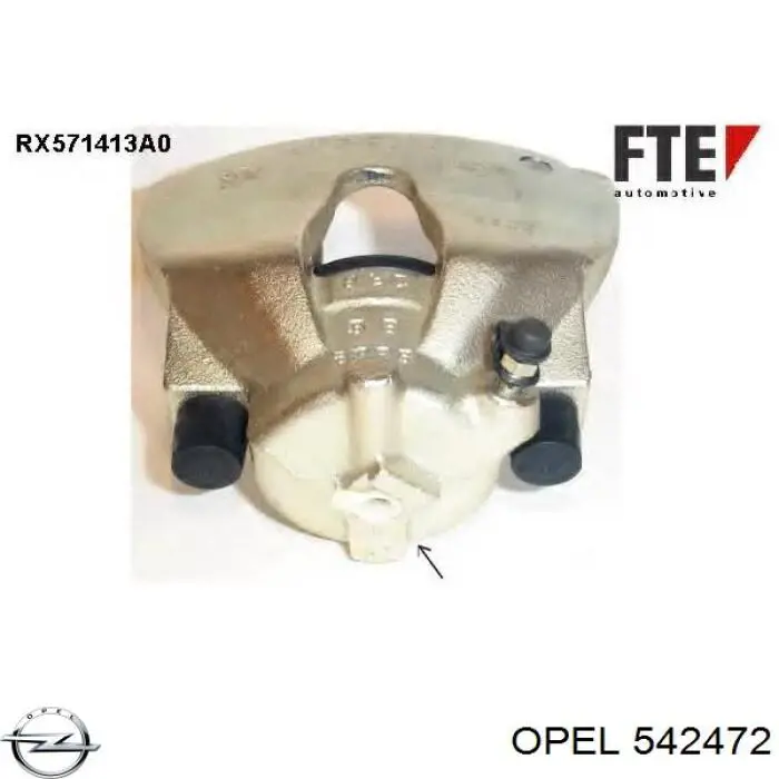 Pinza de freno delantera derecha Opel 542472 precio, desde 46,46 EUR