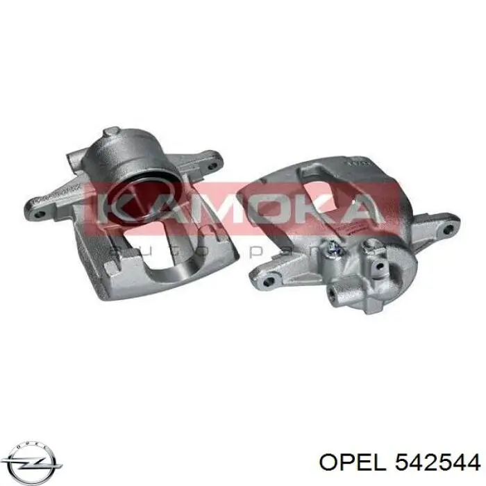 542544 Opel pinza de freno delantera izquierda