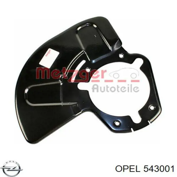 Protector de disco de freno delantero derecho Opel 543001 precio, desde 15,17 EUR
