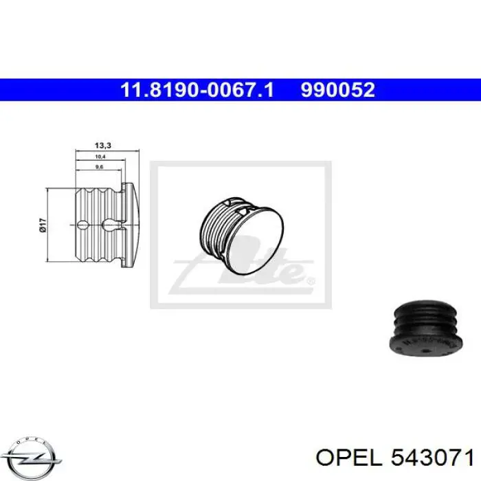  Opel 543071 precio, desde 1,67 EUR