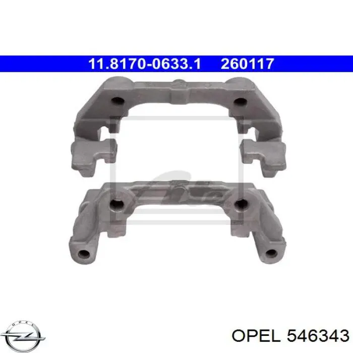 Comprar 546343 Opel Soporte de la pinza de freno trasera