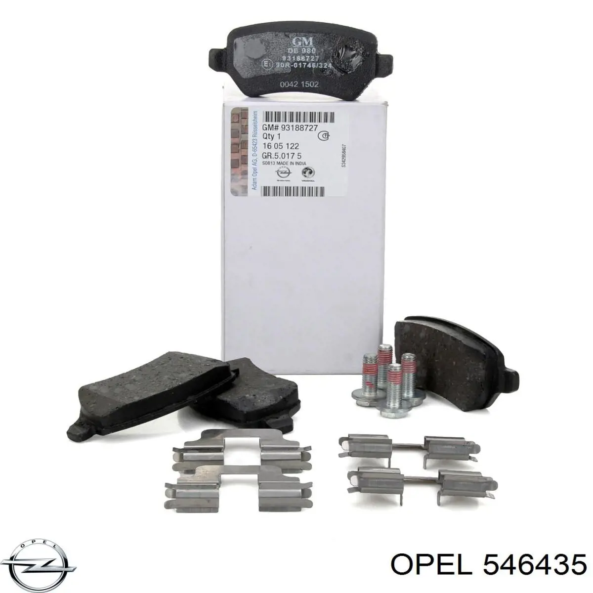 Protector de disco de freno trasero 546435 Opel