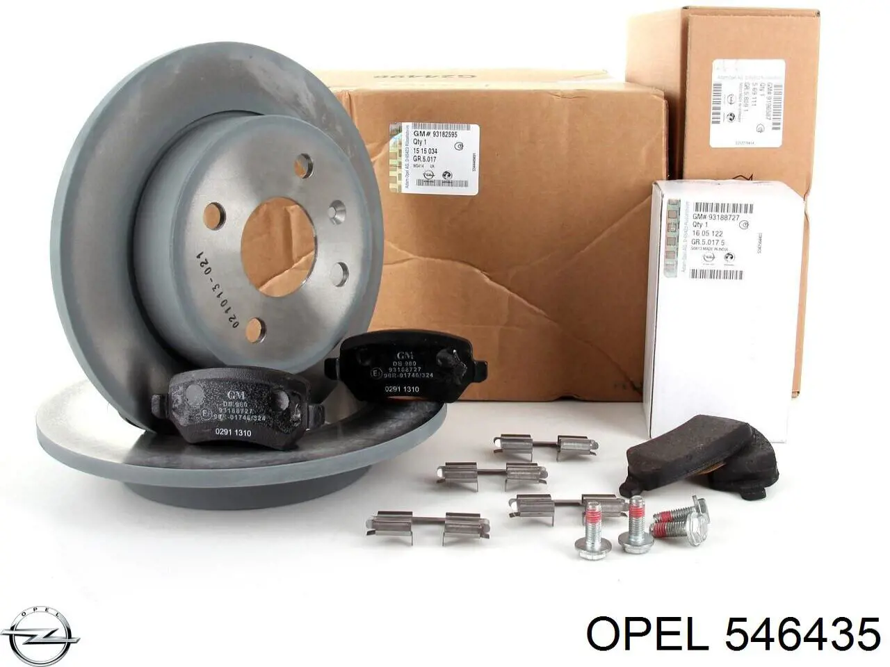 Protector de disco de freno trasero Opel 546435