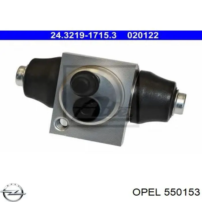 Cilindro de freno de rueda trasera Opel 550153 precio, desde 12,72 EUR