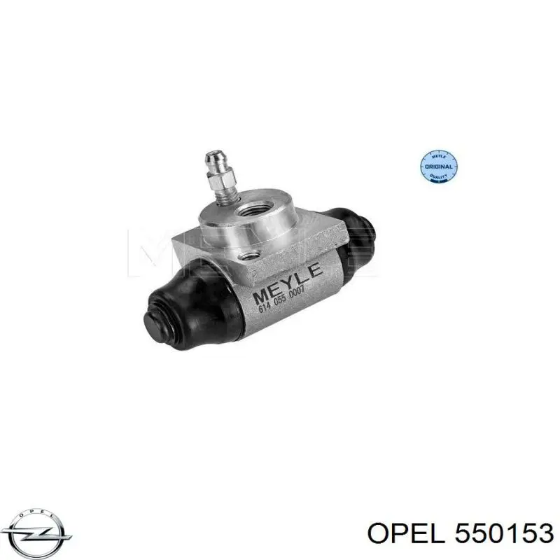 Cilindro de freno de rueda trasera 550153 Opel
