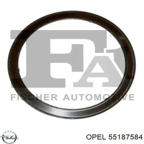 55187584 Opel junta, catalizador, tubo de escape, delantera