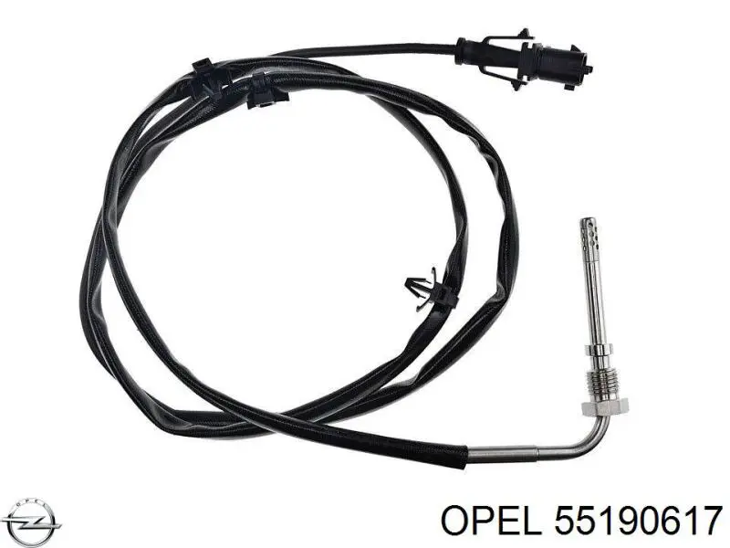 55190617 Opel sensor de temperatura, gas de escape, después de filtro hollín/partículas