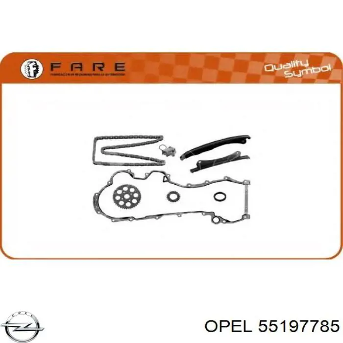 55197785 Opel tensor, cadena de distribución