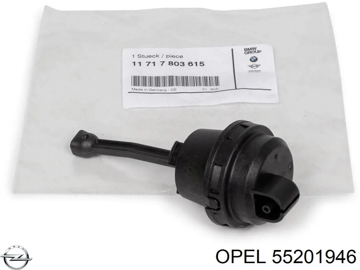 Junta de la manguera de alimentación de aceite al turbocompresor Opel 55201946