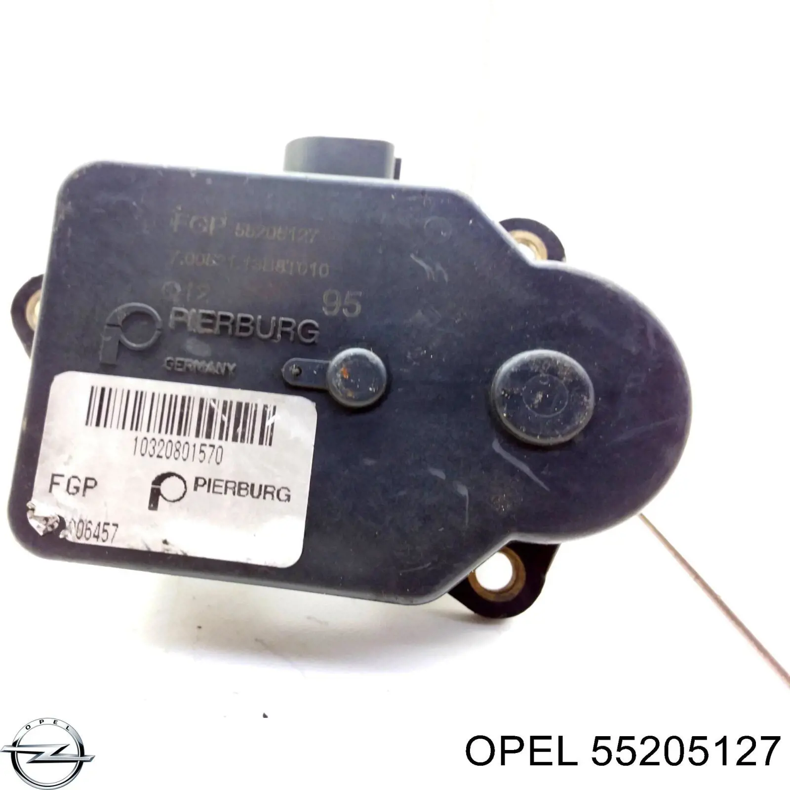 Válvula (actuador) del accionamiento de las mariposas del colector de admisión 55205127 Opel
