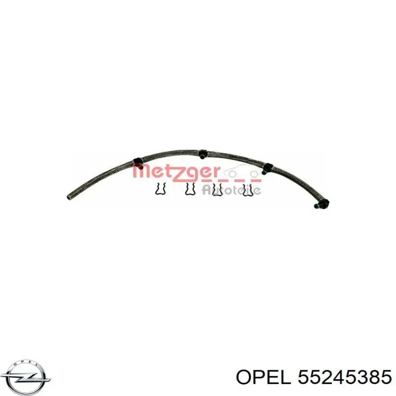 55245385 Opel tubo de combustible atras de las boquillas