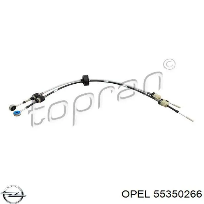0758434 Opel cables de caja de cambios