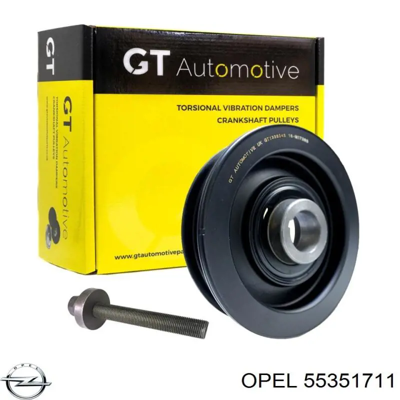 Polea de cigüeñal 55351711 Opel
