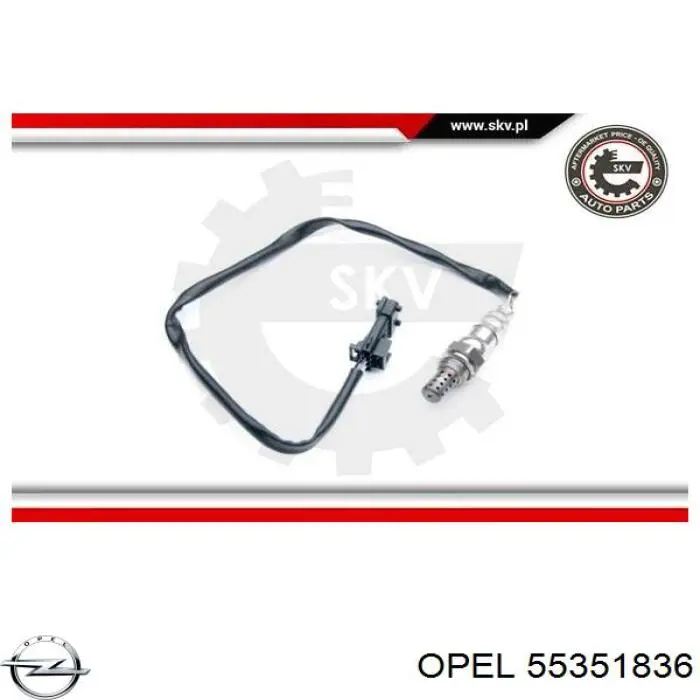 55351836 Opel sonda lambda sensor de oxigeno para catalizador