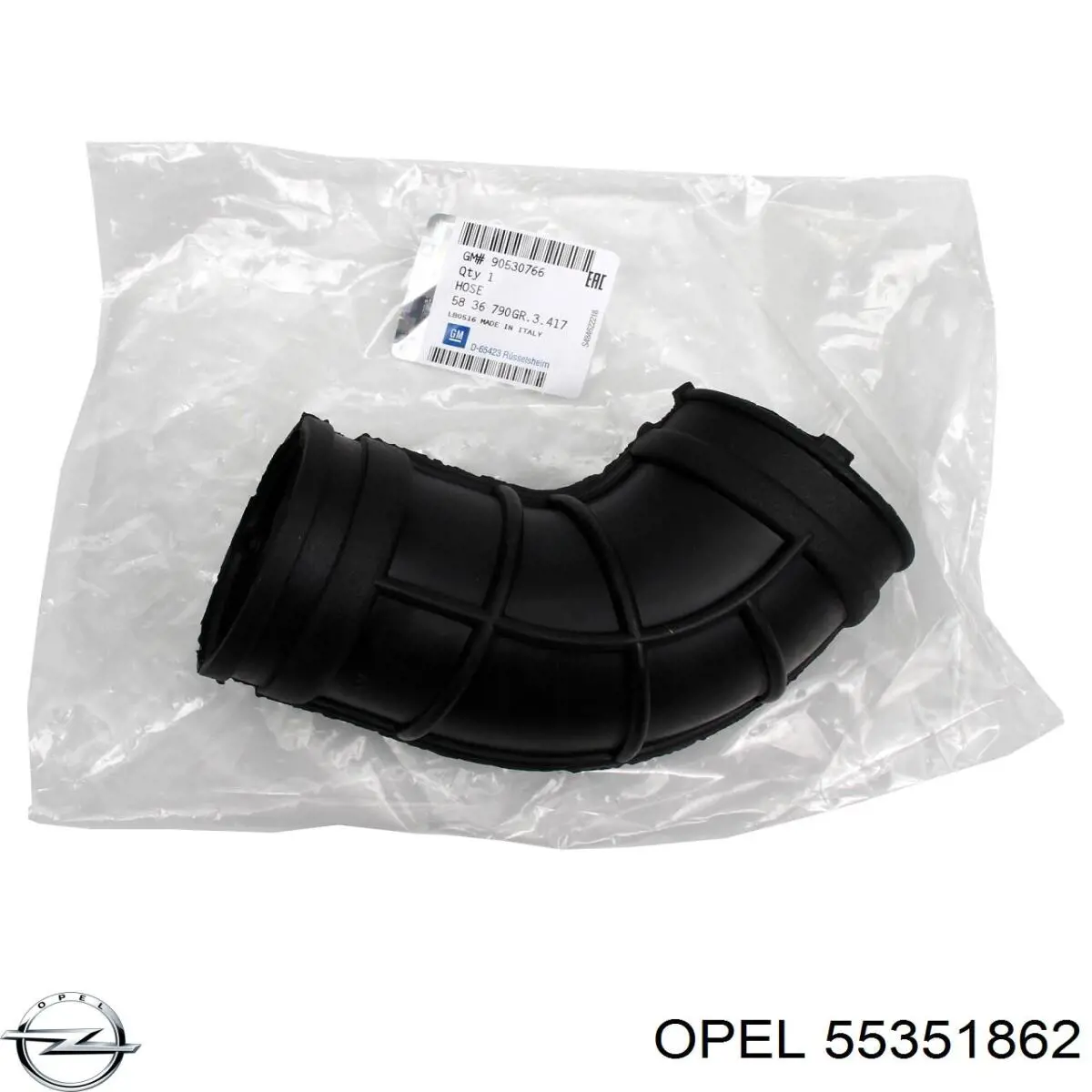 55351862 Opel tubo intercooler superior